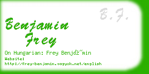 benjamin frey business card